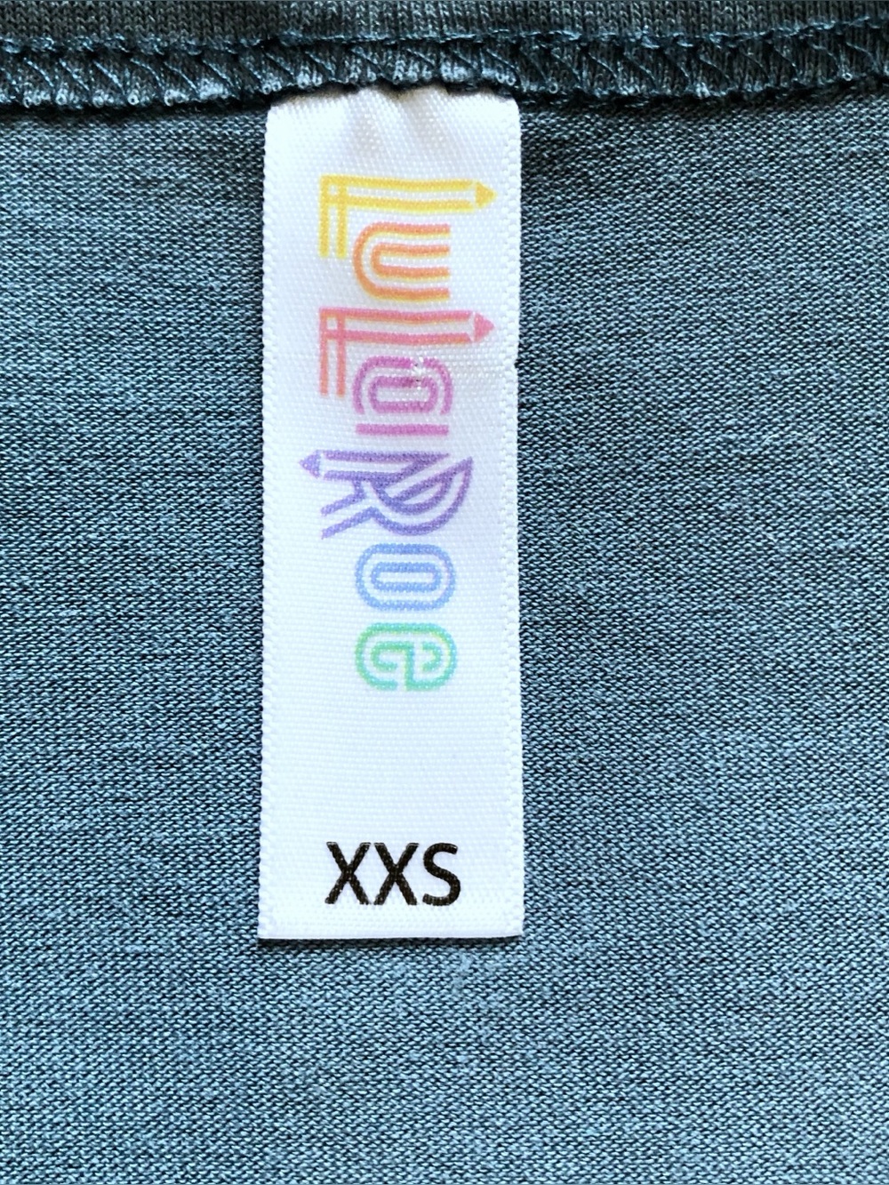 LuLaRoe Lynae Top Solid Blue XXS - Picture 4 of 4